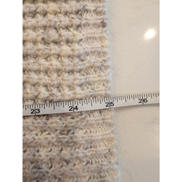 Merona Beige Open Front Cardigan Sweater Knit Pockets Cozy Size S Acrylic Blend - Picture 5 of 6